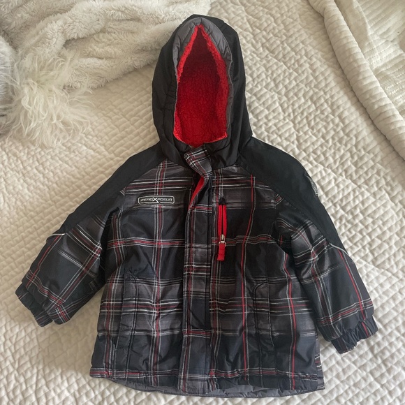 ZEROXPOSUR TODDLER BOY SIZE 2T RED/BLK WINTER COAT - Picture 1 of 12